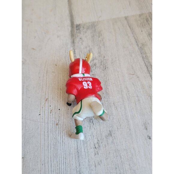 Hallmark Blitzen football 1992 ornament Xmas reindeer - Picture 5 of 6